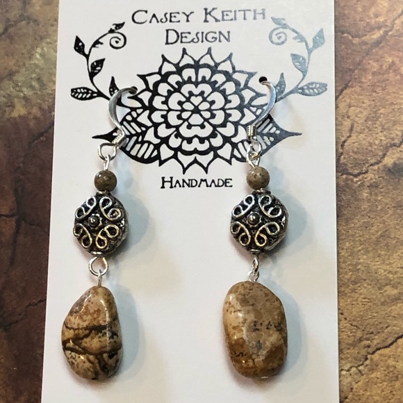 Picture Jasper Earrings I - Picture 3 of 8